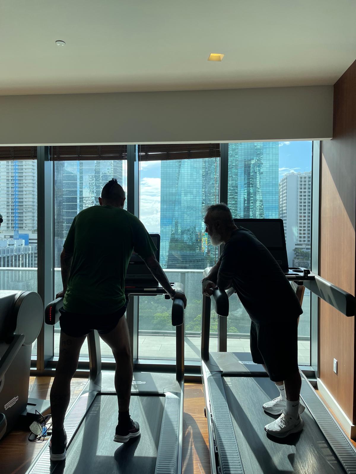 Jugadores de élite entrenando